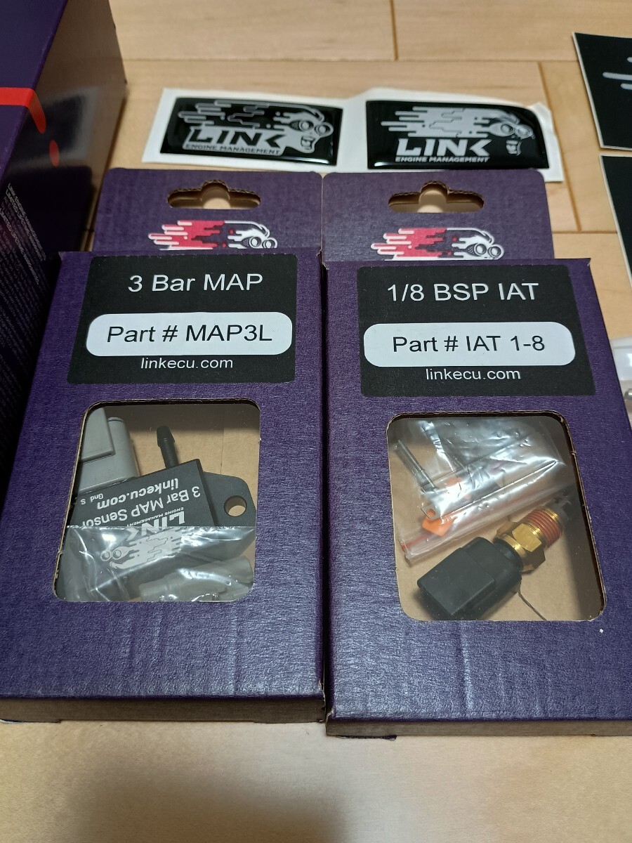 送料無料・未使用品】LINK G4＋ STORM フルコン MAP・給気温センサー ブーストコントローラーセット JZX100 1JZ_5