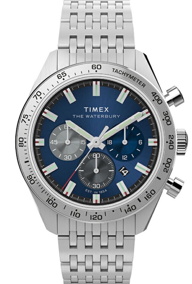 未使用 新作 タイメックス TIMEX ウォーターベリートラディショナル クロノグラフ TW2Y18500 ブルー クォーツ 付属品完備　 腕時計_10