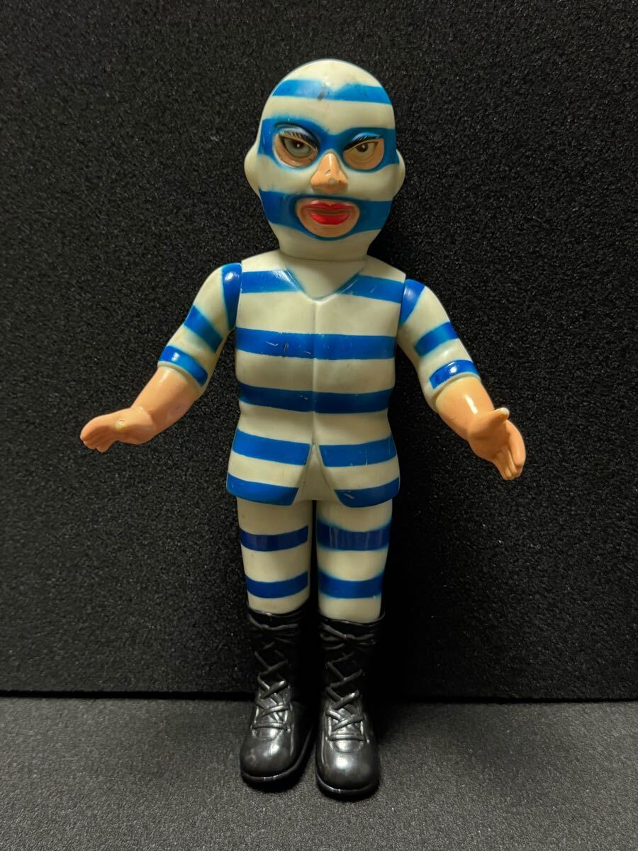 当時物 中嶋製作所 タイガーマスク ソフビ 囚人魔 コンビクト プロレス