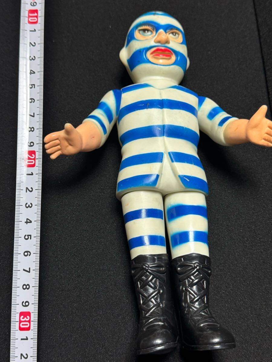 当時物 中嶋製作所 タイガーマスク ソフビ 囚人魔 コンビクト プロレス