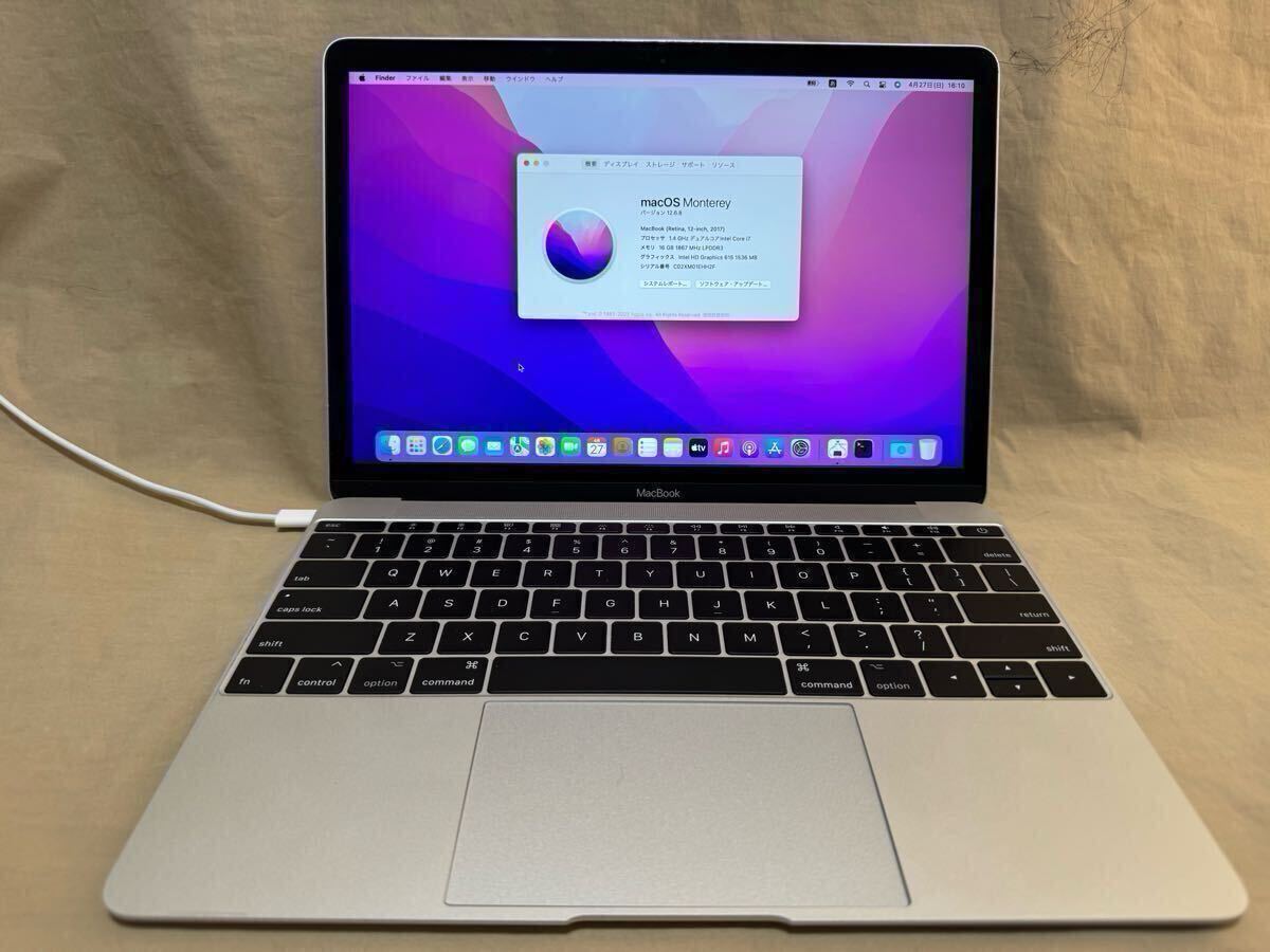 MacBook 12-inch 2017 (CPU i7-1.4GHz メモリ 16GB SSD 500GB)_1