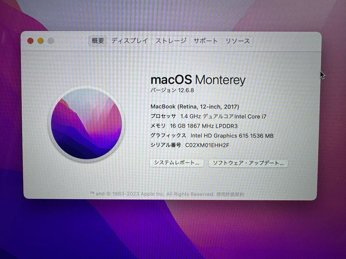 MacBook 12-inch 2017 (CPU i7-1.4GHz メモリ 16GB SSD 500GB)_2