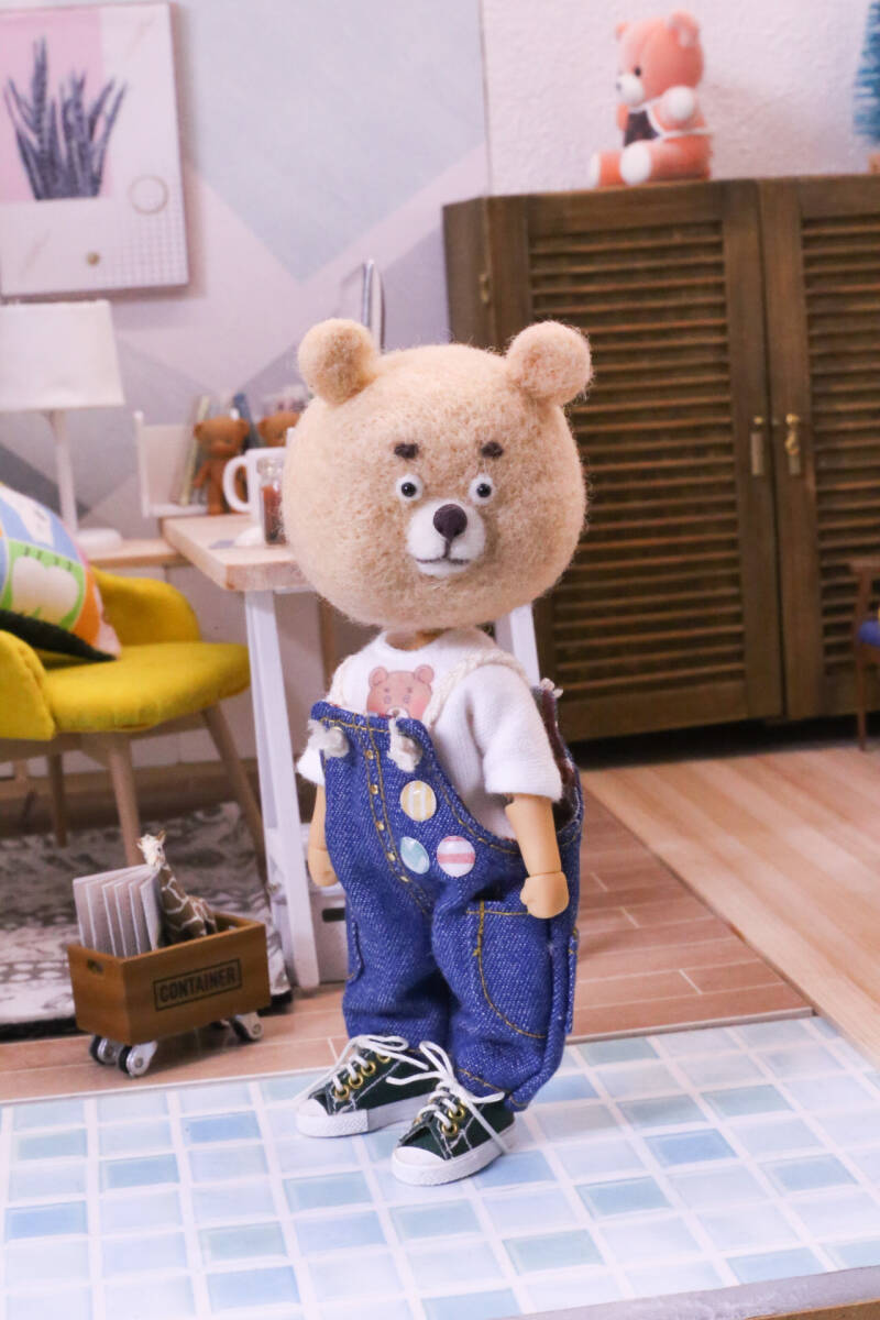 ☆あのに堂☆羊毛フェルト♪はじめまして、きょむたんです。(ねんどろいどどーる素体cinnamon肌）_2