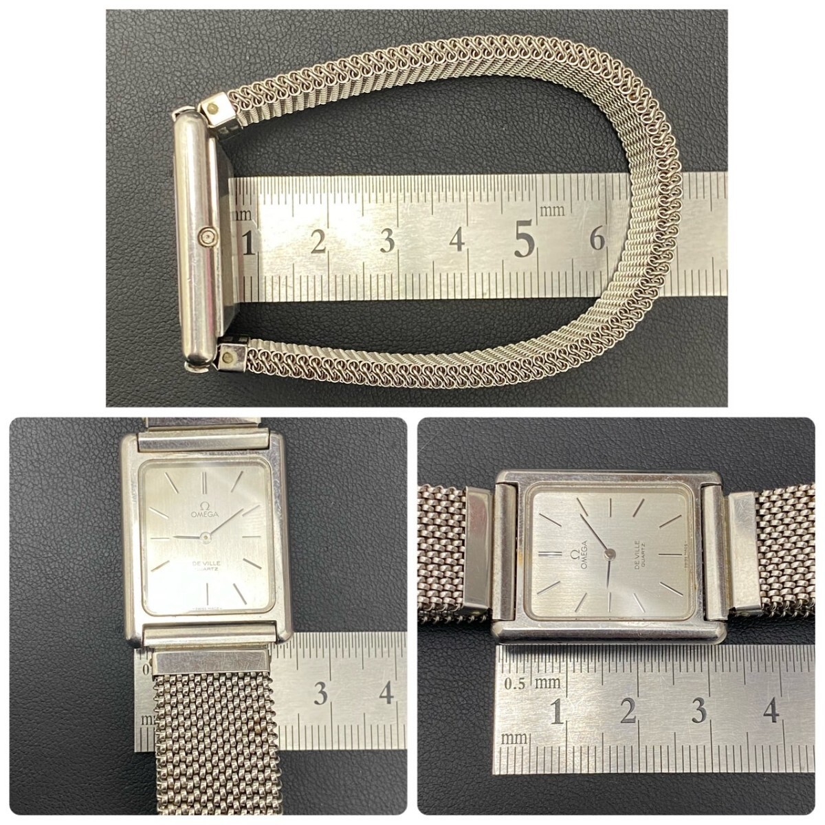 C042918) OMEGA DEVILLE QZ プッシュリューズ 腕時計 オメガ デビル
