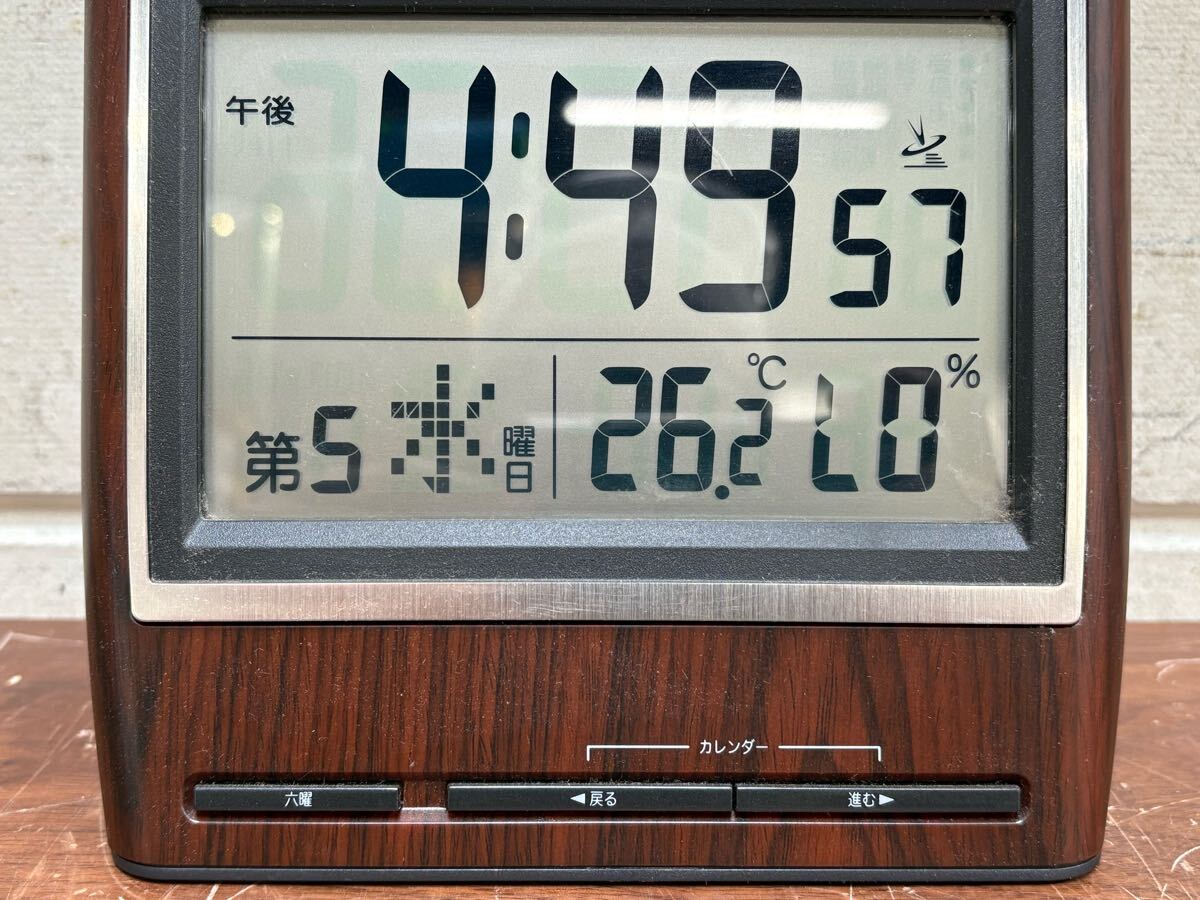 た-5-16】80 CASIO カシオ IDC-350J-5JF 電子日めくり1ヶ月カレンダー