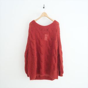 2023AW・人気完売品 / NOBLE ノーブル / ケーブルモヘヤMIXトップス / 23080240102030 /