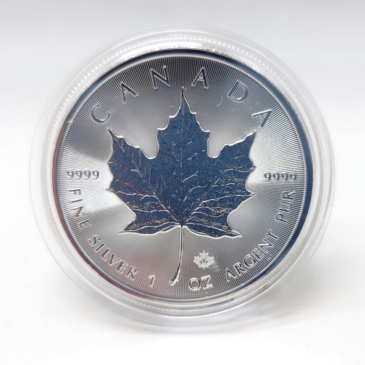 未使用】 SV1000 IG メープルリーフ 銀貨 1oz 2022 純銀 31.1g ケース