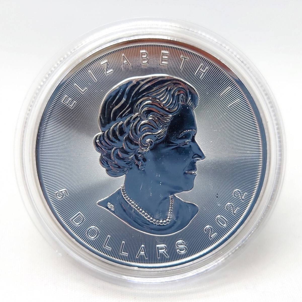 未使用】 SV1000 IG メープルリーフ 銀貨 1oz 2022 純銀 31.1g ケース