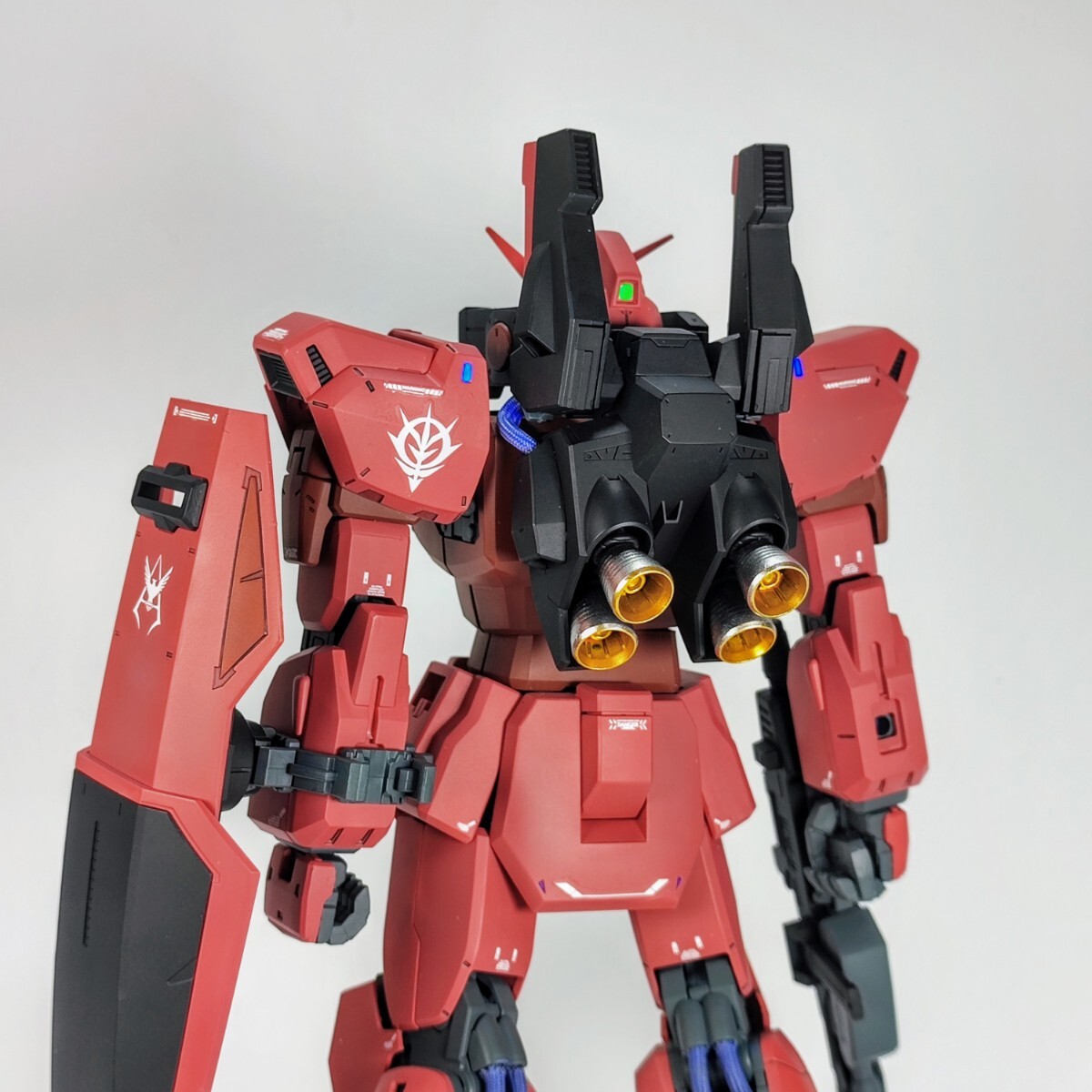 1円スタート MG 1/100 RX-178 ガンダムMK2 改修塗装済み完成品 ガンプラ シャア専用_9