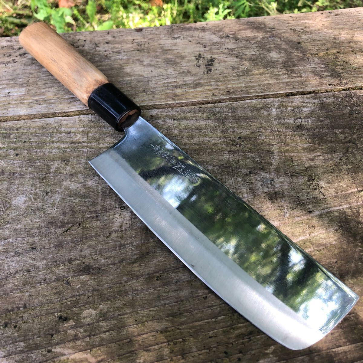 スカスカに切れます^_^濃州関兼忠　菜切包丁　擦り傷研ぎ傷中古品_1