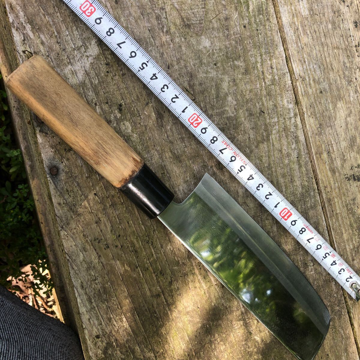 スカスカに切れます^_^濃州関兼忠　菜切包丁　擦り傷研ぎ傷中古品_2