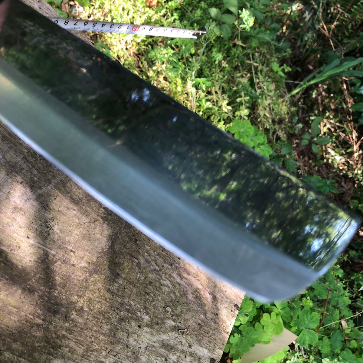 スカスカに切れます^_^濃州関兼忠　菜切包丁　擦り傷研ぎ傷中古品_4