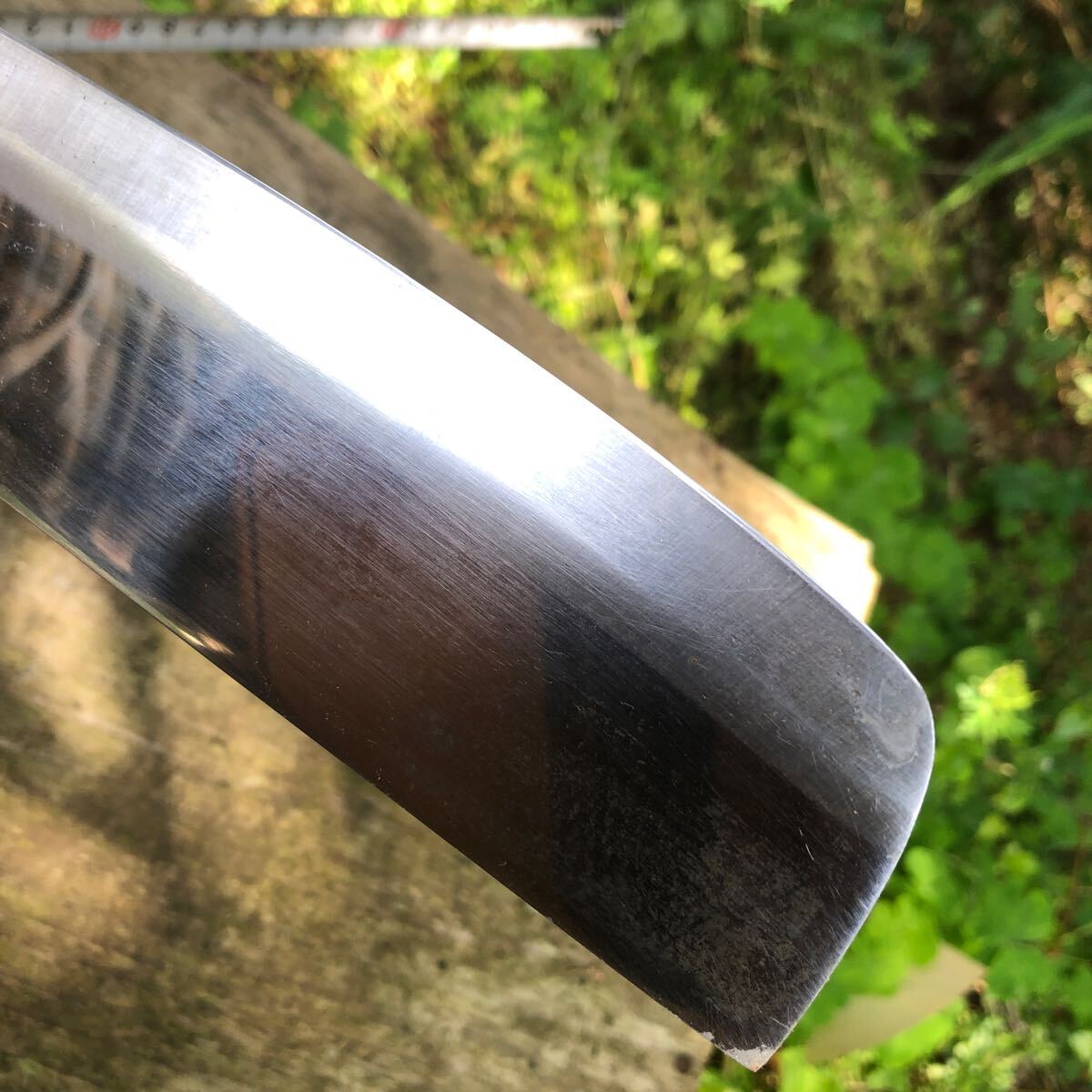 スカスカに切れます^_^濃州関兼忠　菜切包丁　擦り傷研ぎ傷中古品_5