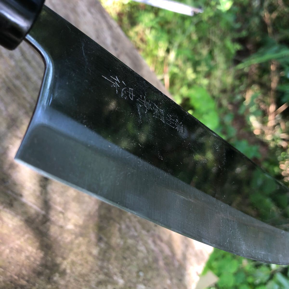 スカスカに切れます^_^濃州関兼忠　菜切包丁　擦り傷研ぎ傷中古品_6