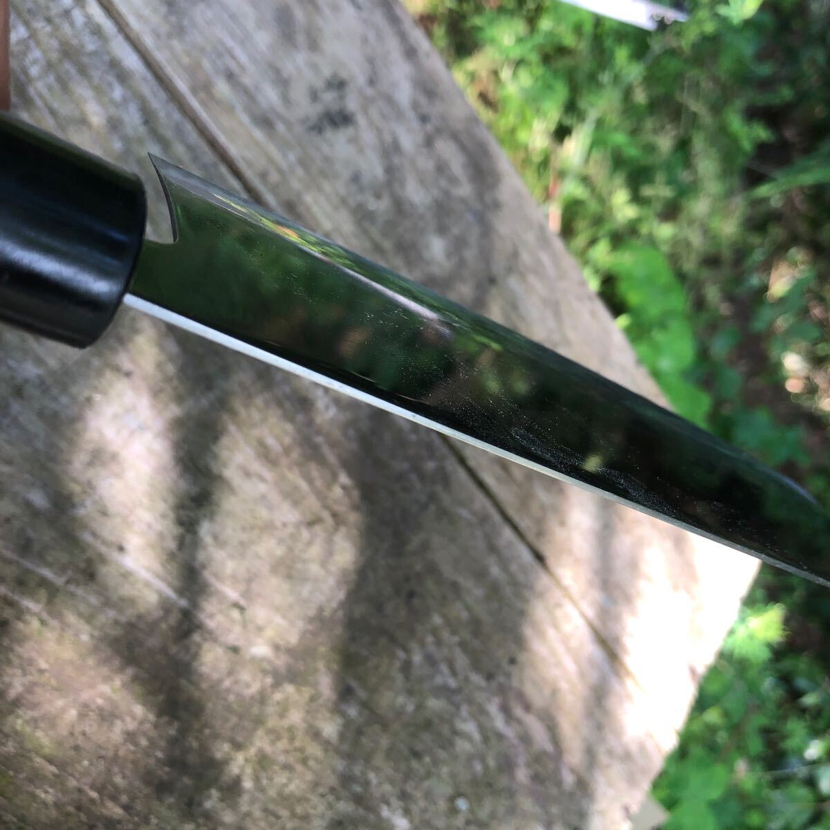 スカスカに切れます^_^濃州関兼忠　菜切包丁　擦り傷研ぎ傷中古品_7