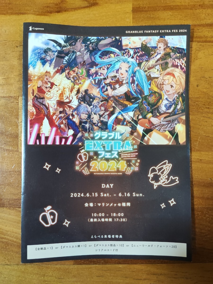 グラブルEXTRAフェス2025リーフレット リアルガチャ Goods Video Game