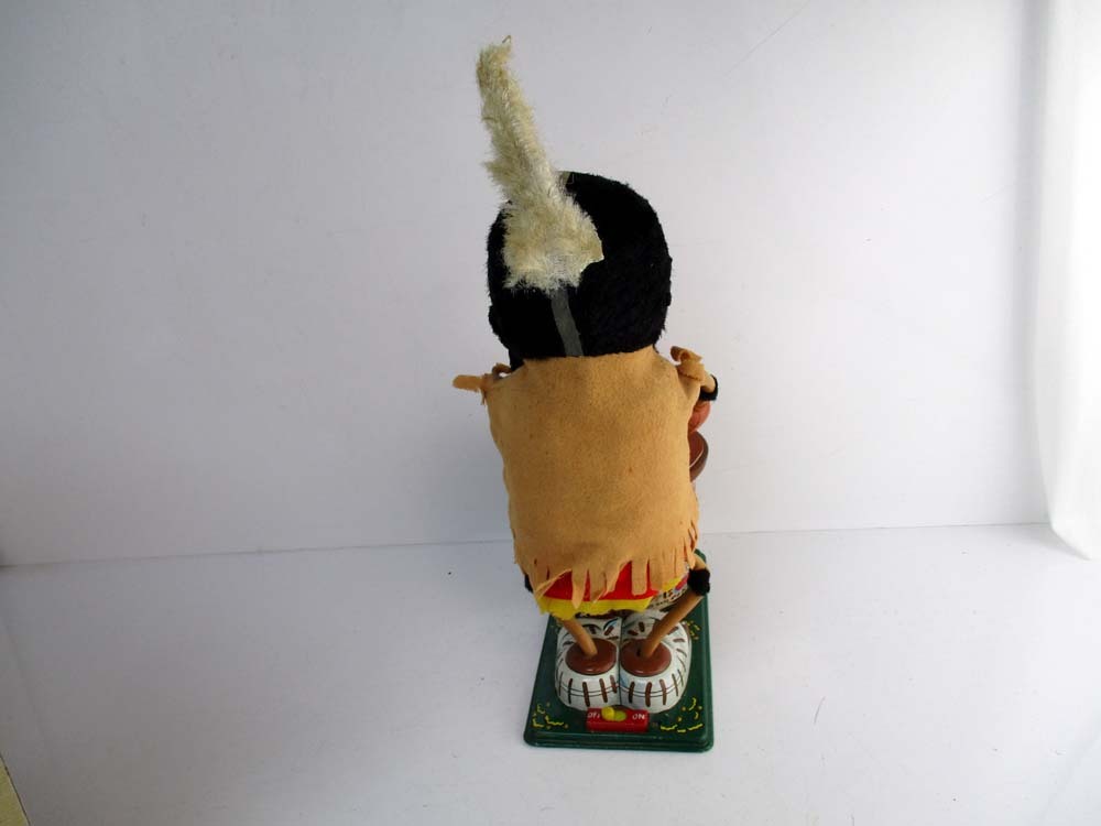  野村トーイ　1960代製 Nutty Mad Indian　完動美品　高さ約31cm　 _5
