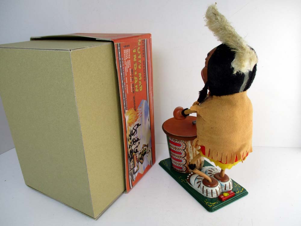  野村トーイ　1960代製 Nutty Mad Indian　完動美品　高さ約31cm　 _6