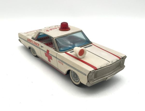 FORD 救急車 AMBULANCE ブリキ玩具 乗り物 おもちゃ 1960年代 アメリカ