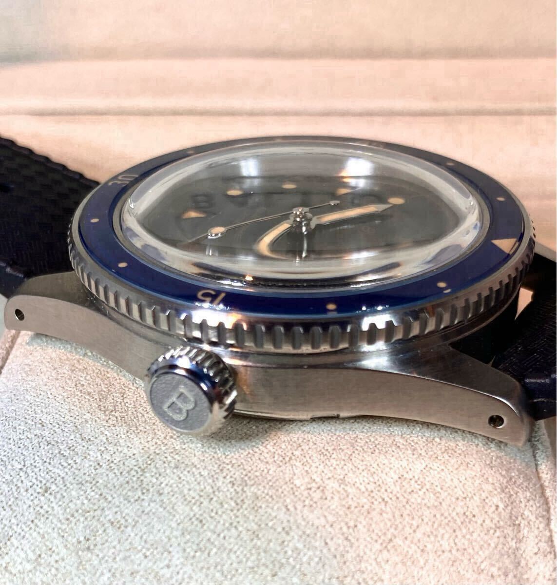 BALTIC AQUASCAPHE BLUE GILT MIRROR バルチック アクアスカーフ ブルー ギルト ギルド ミラー FKM トロピカル ラバー ダイバーズ 未使用_5