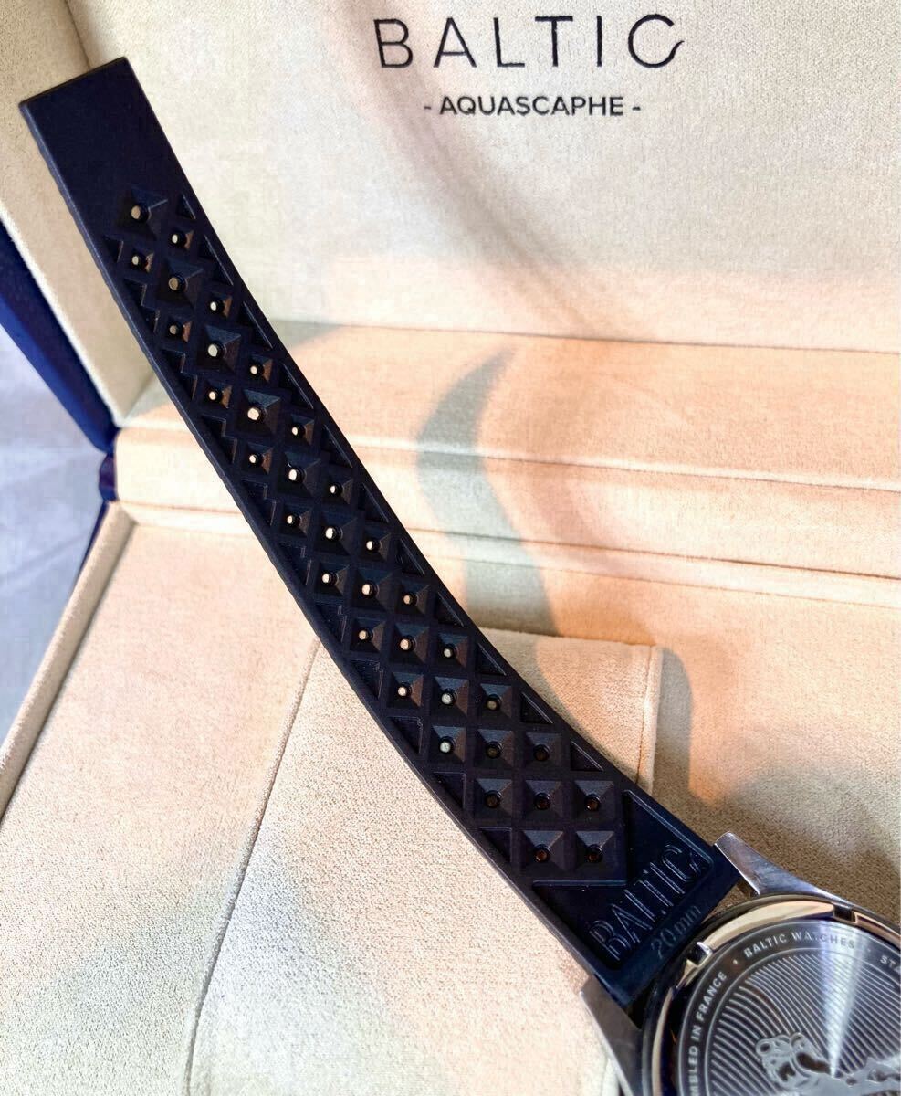 BALTIC AQUASCAPHE BLUE GILT MIRROR バルチック アクアスカーフ ブルー ギルト ギルド ミラー FKM トロピカル ラバー ダイバーズ 未使用_8