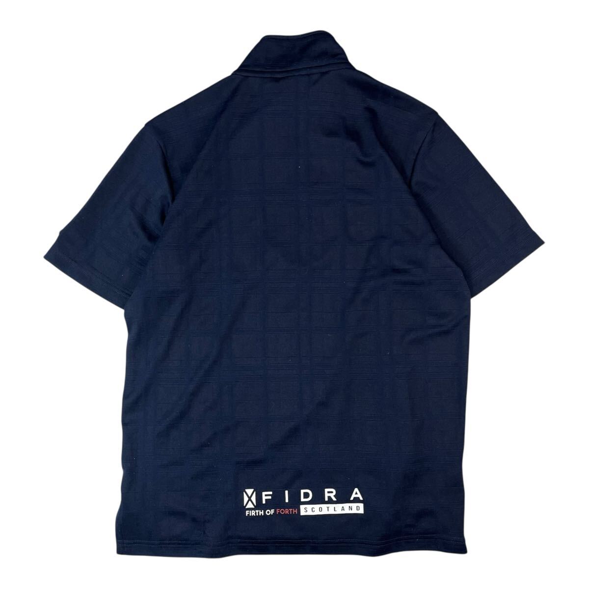 (TK-0621) FIDRA フィドラ 半袖ハーフジップ ゴルフウェア スポーツウェア ネイビー L_2