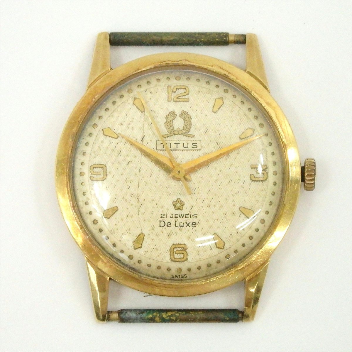 1円スタート 中古 メンズ TITUS WATCH CO ブランド 手巻き 腕時計