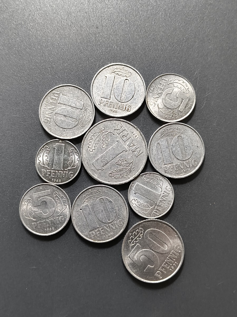 古銭 東ドイツ マルク ペニヒ 硬貨 まとめ コイン アンティーク