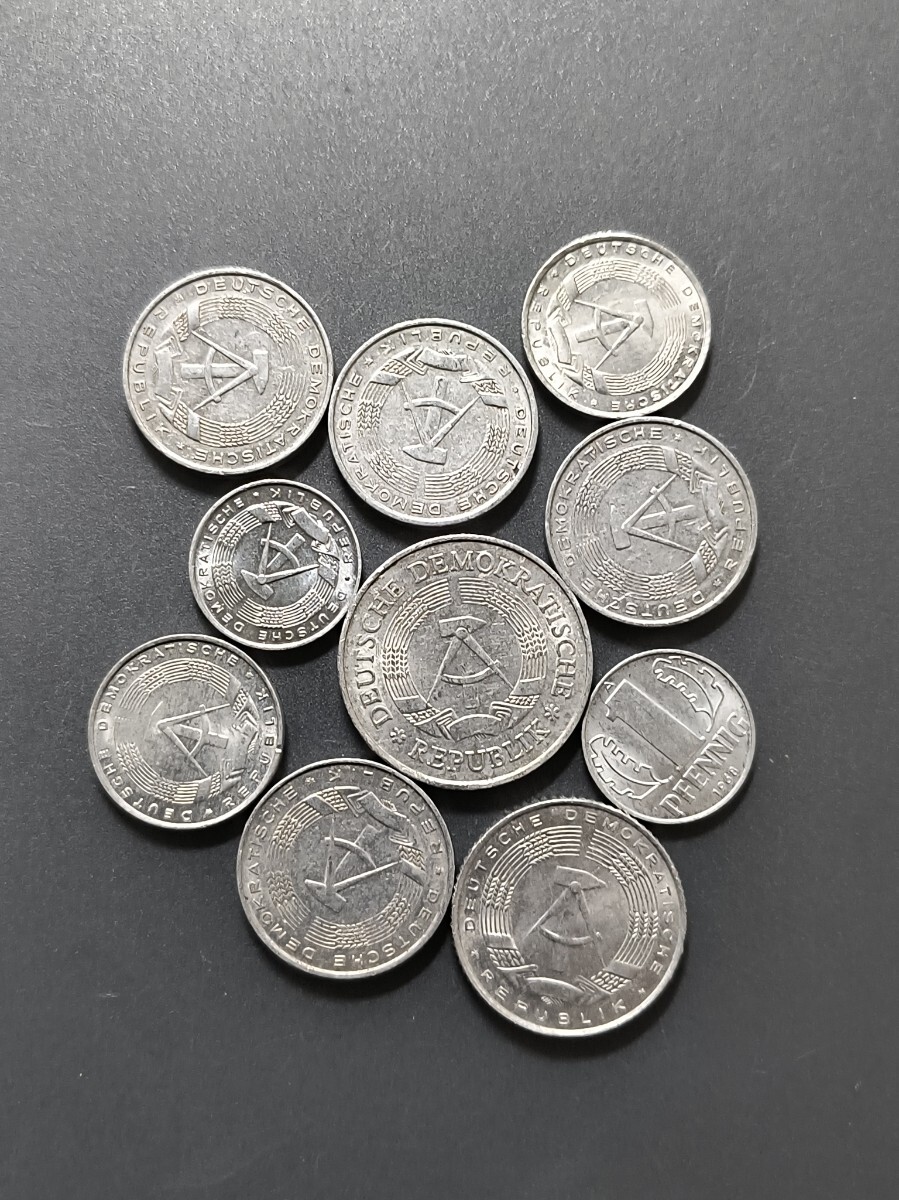 古銭 東ドイツ マルク ペニヒ 硬貨 まとめ コイン アンティーク