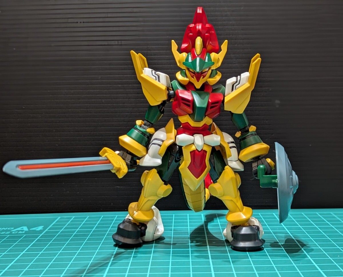 LBXリュウビ○素組ジャンク扱い(スミ入れ有り)／ダンボール戦機