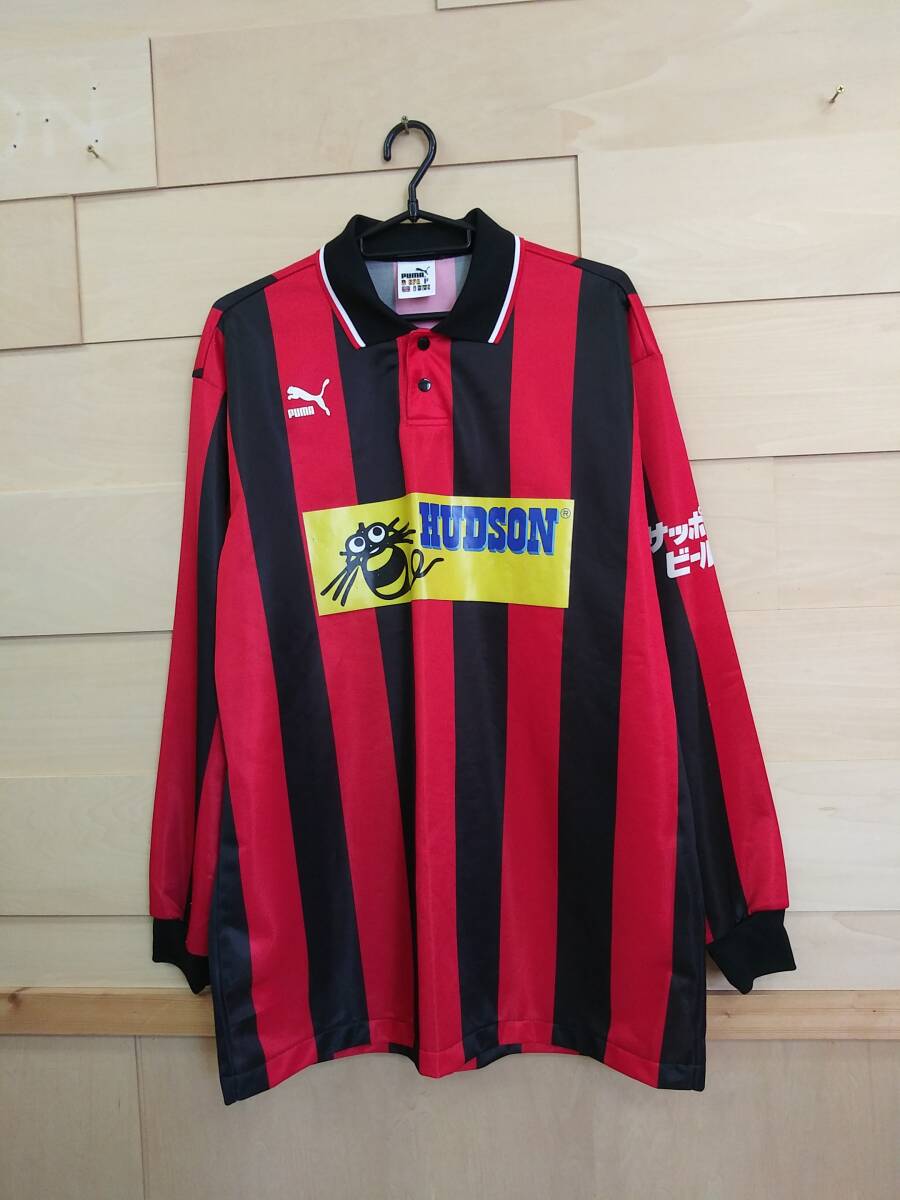 PUMA コンサドーレ札幌 1996年 初代ホーム ユニフォーム 赤・黒 О