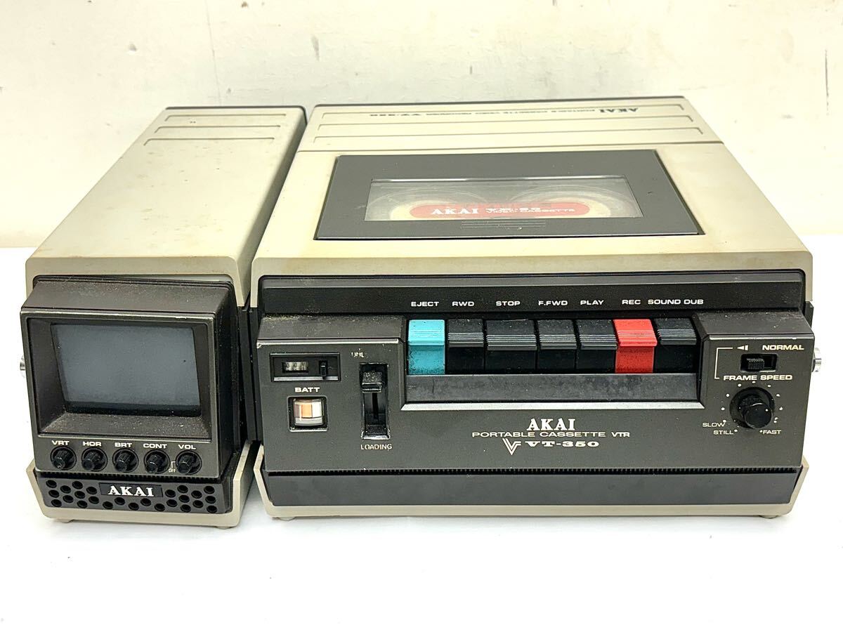 AKAI VT-350 VM-300 アカイ ポータブルビデオカセットレコーダー VK-30