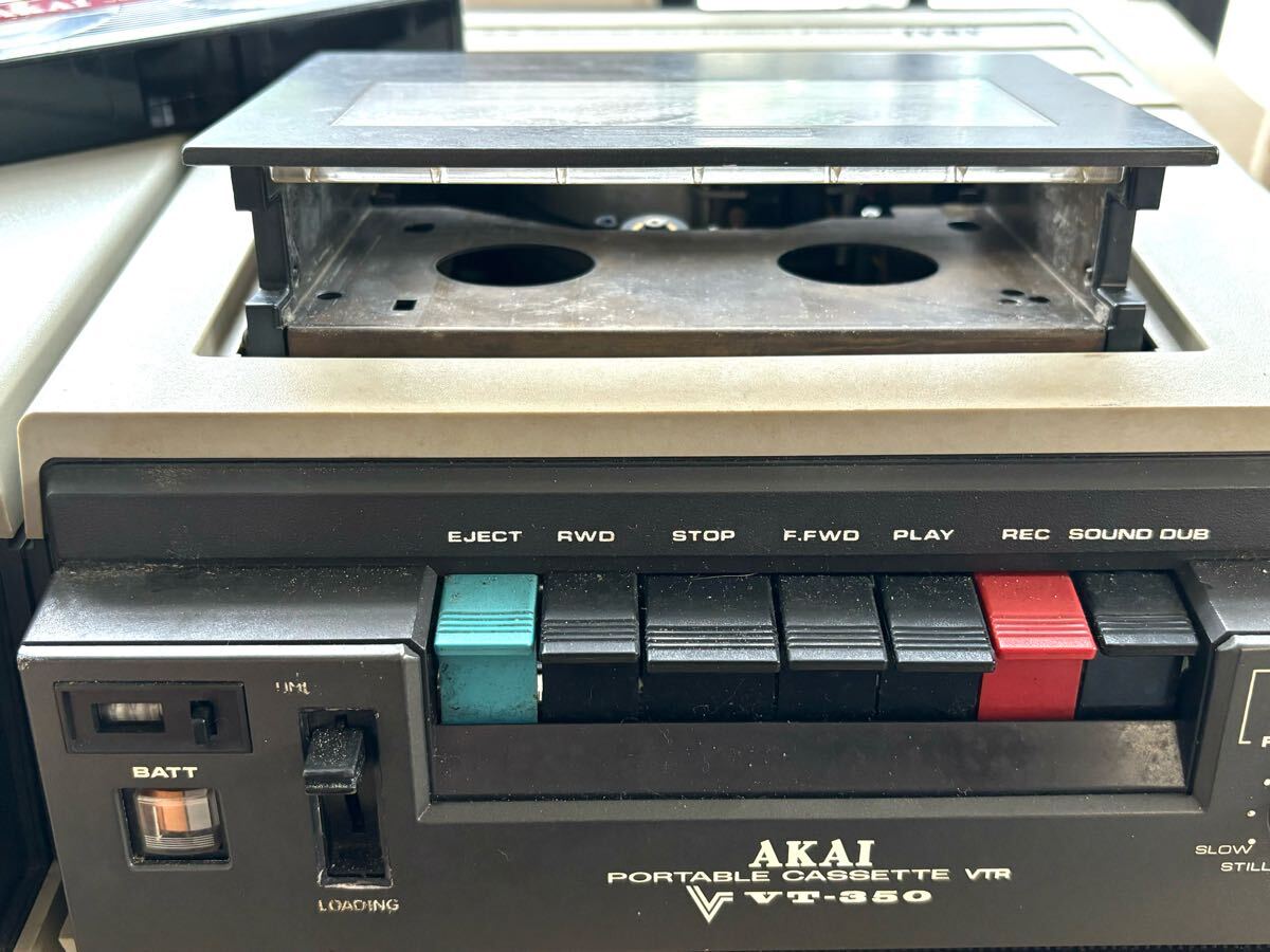 AKAI VT-350 VM-300 アカイ ポータブルビデオカセットレコーダー VK-30