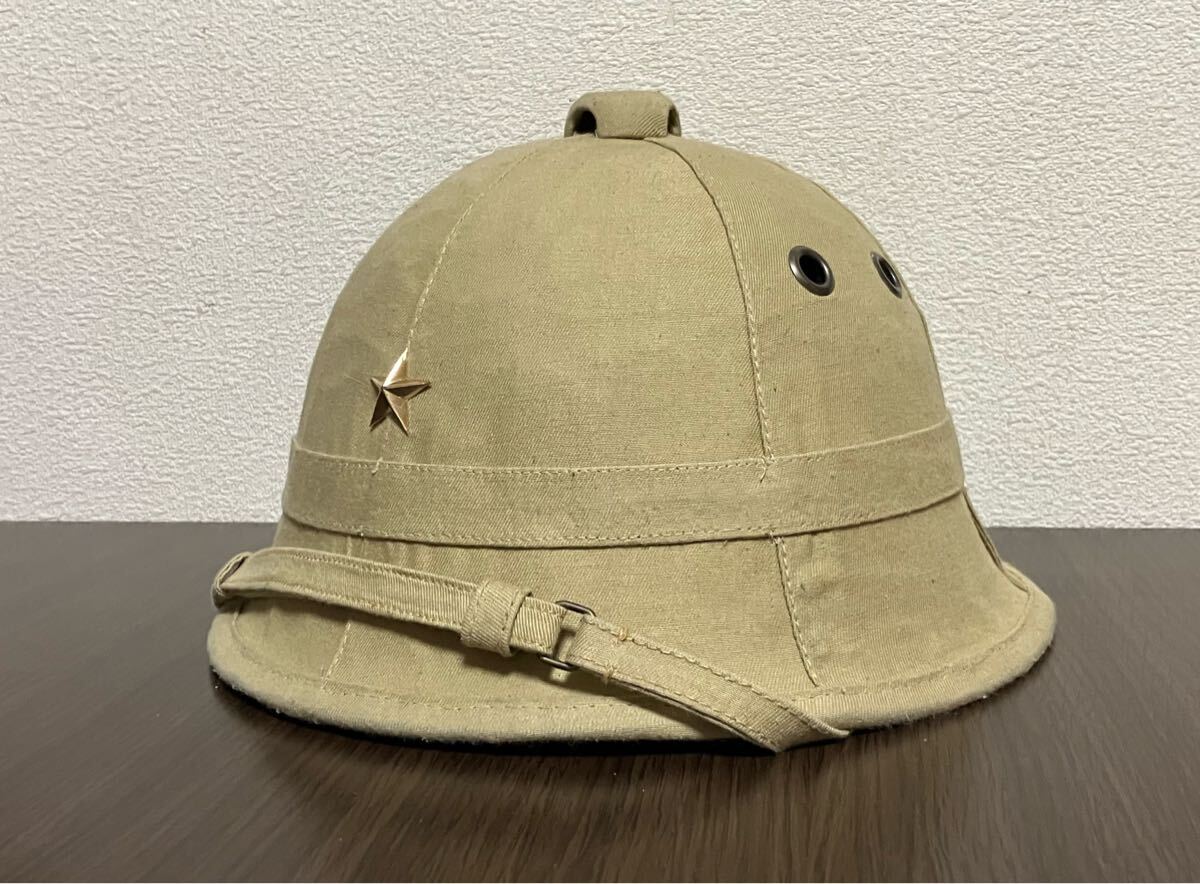 ☆日本陸軍 初期型防暑帽☆日本軍日本海軍略帽南方防暑衣防暑襦袢帽垂