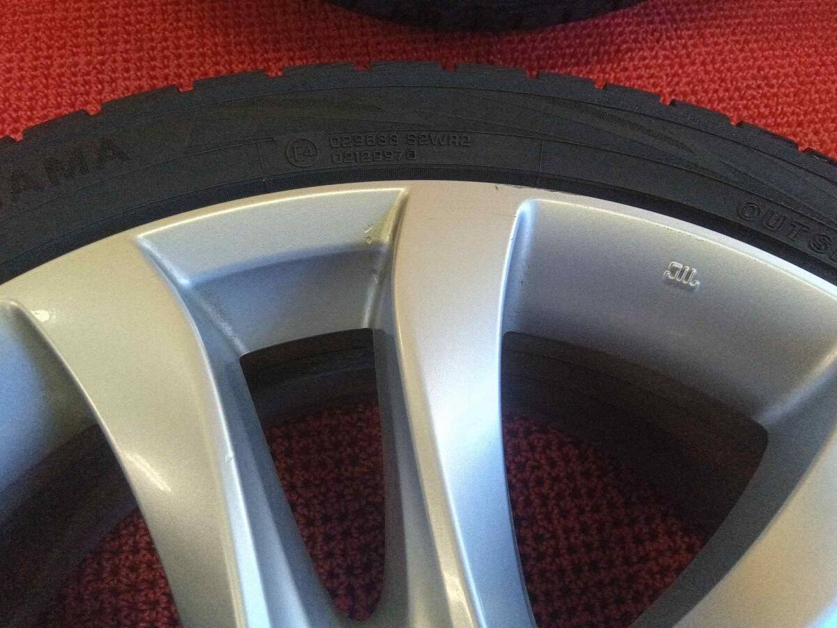 マツダ純正19インチホイール 7.5J PCD114.3 バリ溝 ヨコハマ アイスガード iG70 225/45R19 4本セット 売切!!_3