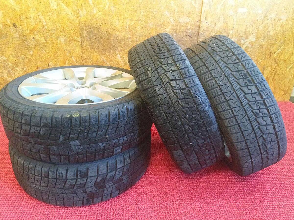 マツダ純正19インチホイール 7.5J PCD114.3 バリ溝 ヨコハマ アイスガード iG70 225/45R19 4本セット 売切!!_5