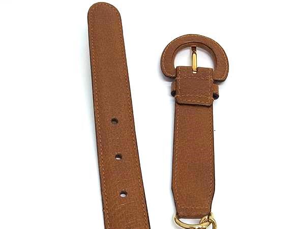 1円 □極美品□ GUCCI グッチ 037 194 0904 バンブー レザーゴールド