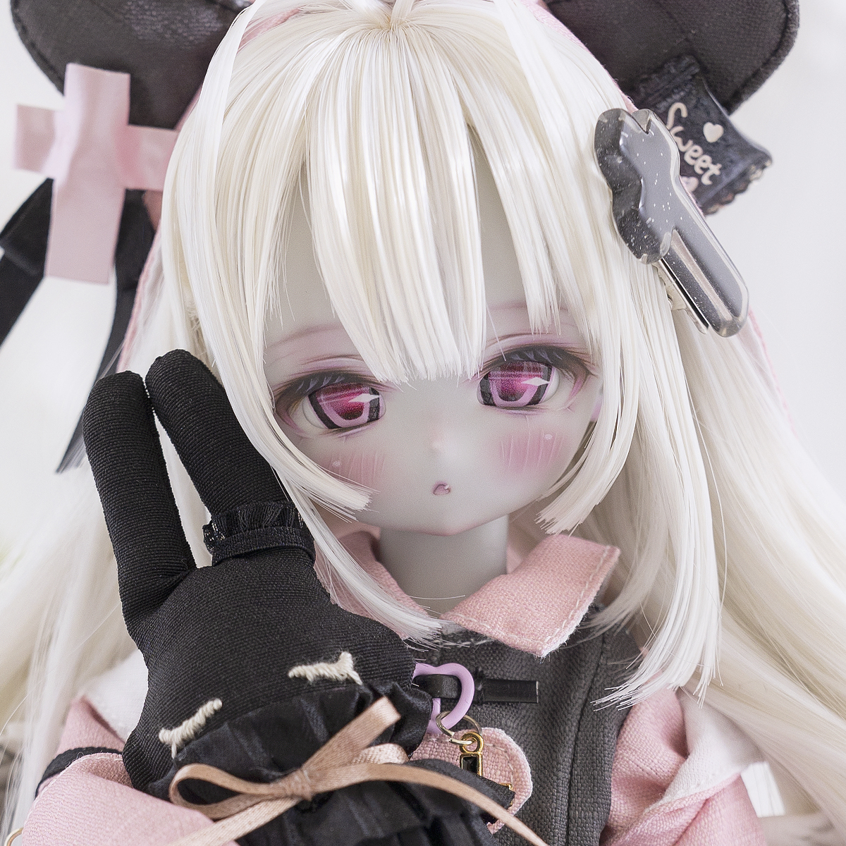 ☆STJ☆ 堕天使ちゃんカスタムヘッド・ボディ・アイ・ウイッグ・お洋服