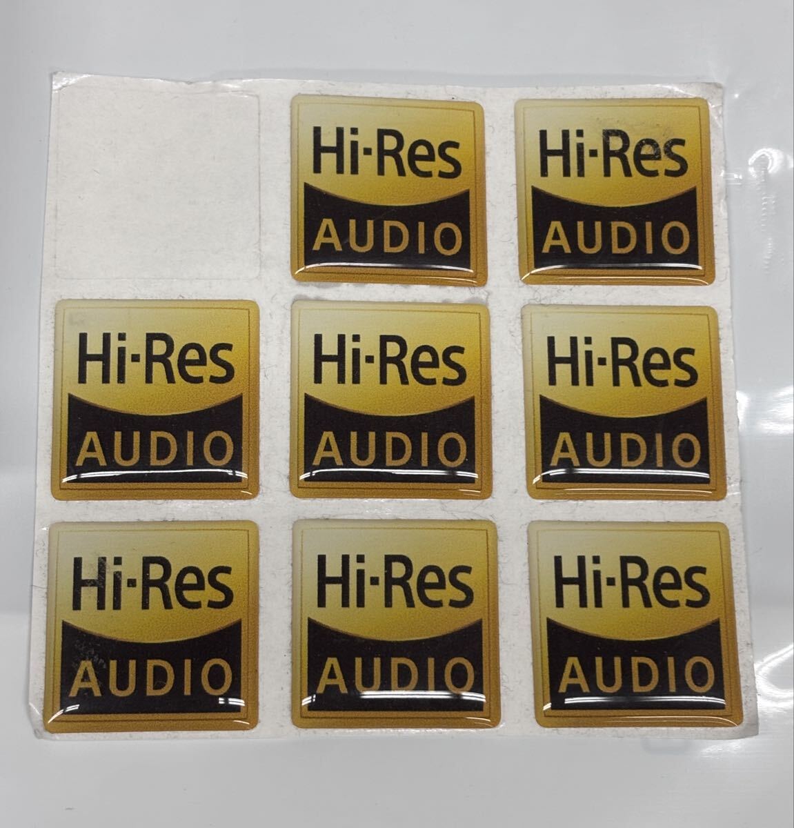 Hi-Res AUDIO ハイレゾ シール ８枚_1