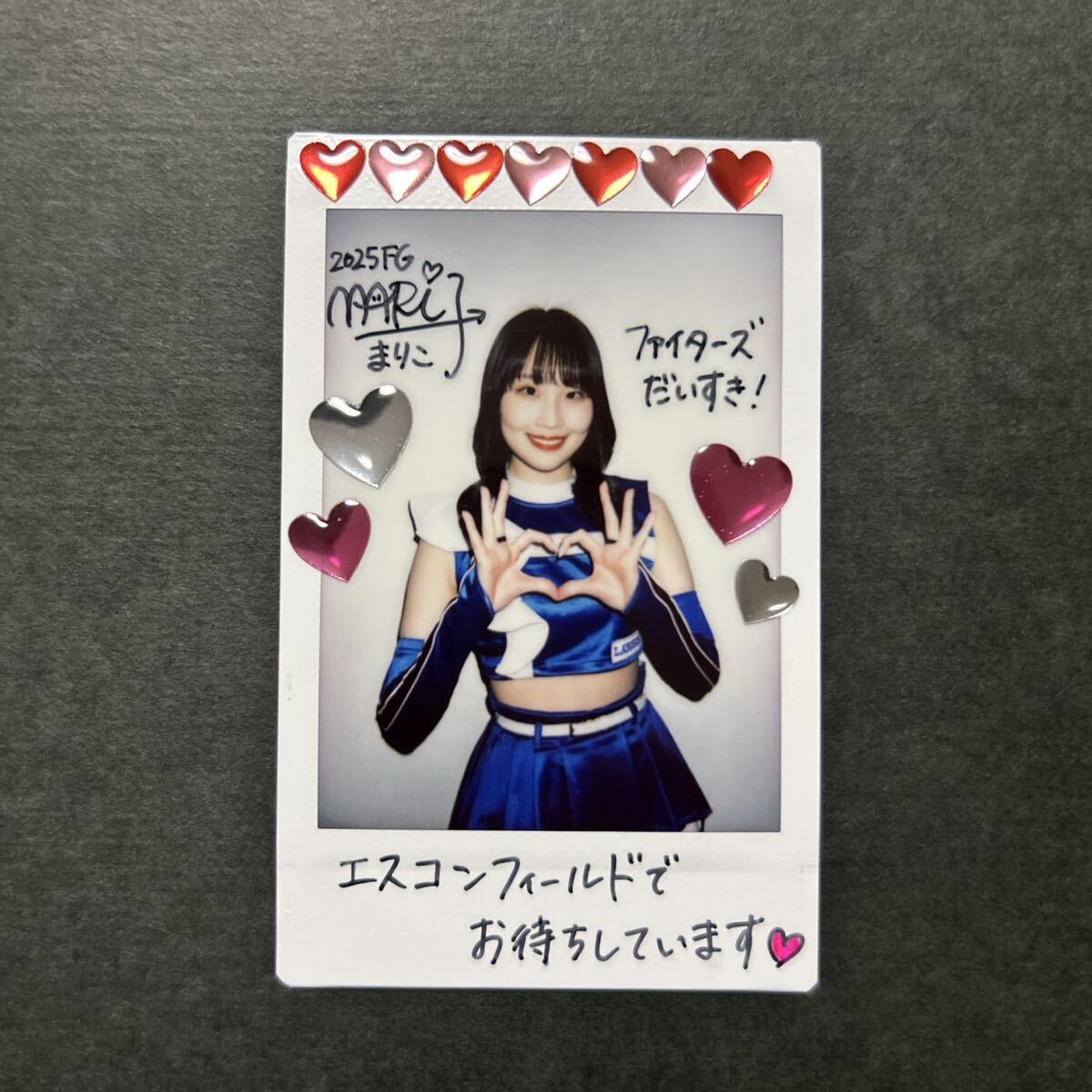 1/10 BBM2025 チアリーダー 尾﨑真理子 直筆サインチェキ 尾崎真理子