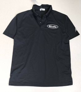 （物100）NISHI　ニシ　ボタンダウン　ポロシャツ　N68-304　黒　メンズＭ