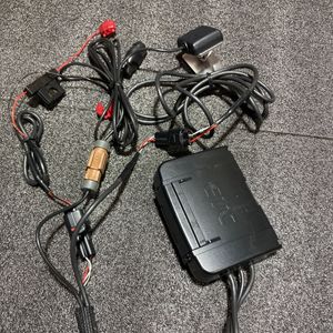 アンテナ分離型 ETC JRM-11 バイク用　ハーレー純正本革ケース付き　中古美品