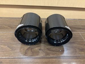 マフラーカッター カーボン リアルカーボン 二個セット ステンレス 簡単取付 DIY ミニ F5