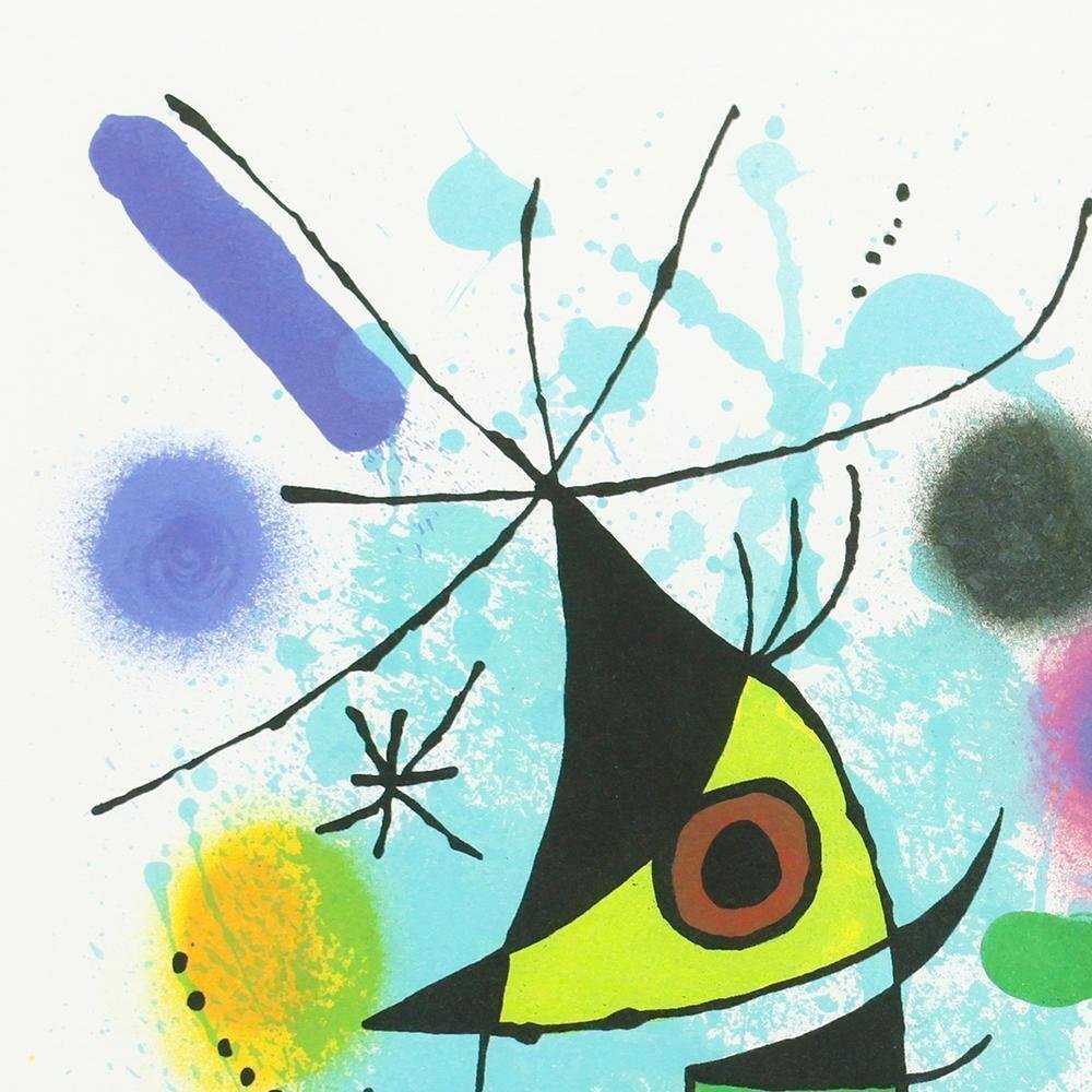 真作】【WISH】ジョアン・ミロ JoanMiro「Le Chanteur」リトグラフ