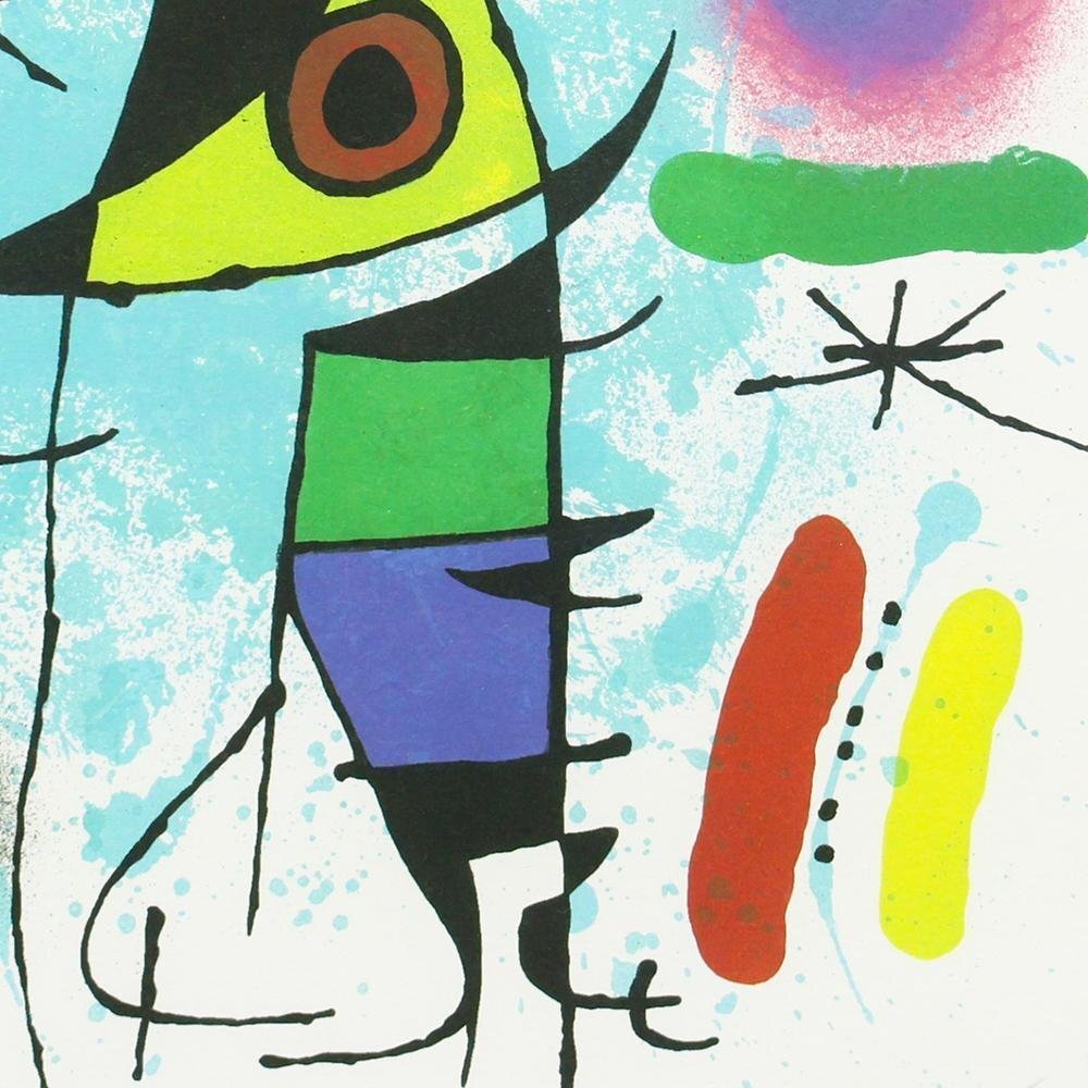真作】【WISH】ジョアン・ミロ JoanMiro「Le Chanteur」リトグラフ