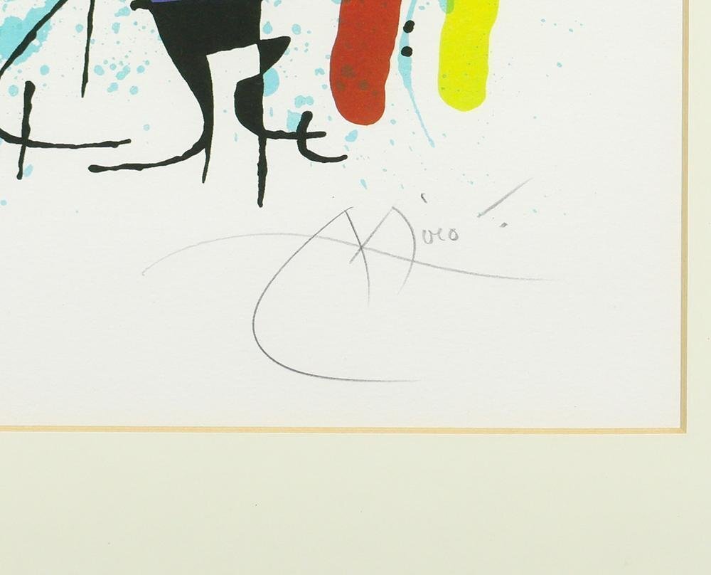 真作】【WISH】ジョアン・ミロ JoanMiro「Le Chanteur」リトグラフ