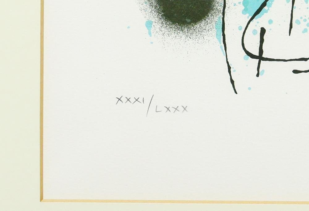真作】【WISH】ジョアン・ミロ JoanMiro「Le Chanteur」リトグラフ