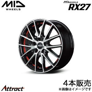 MID RX27 フロンクス WDB3S/WEB3S アルミホイール 4本(16×6.5J 5-114.3 +38 ブラックメ