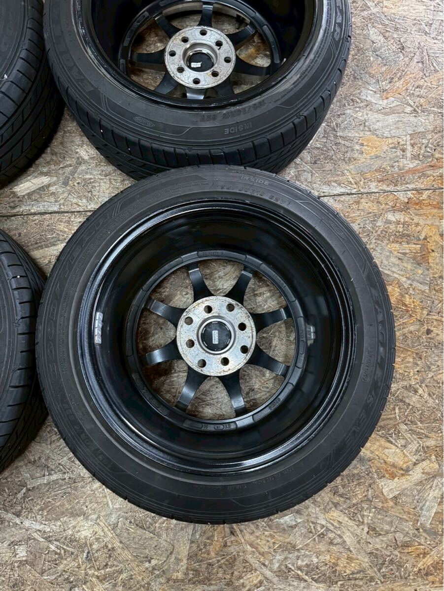 希少！】HLK 03 15インチ 8J＋25 PCD100 4穴 4H 深リム CE28 シビック