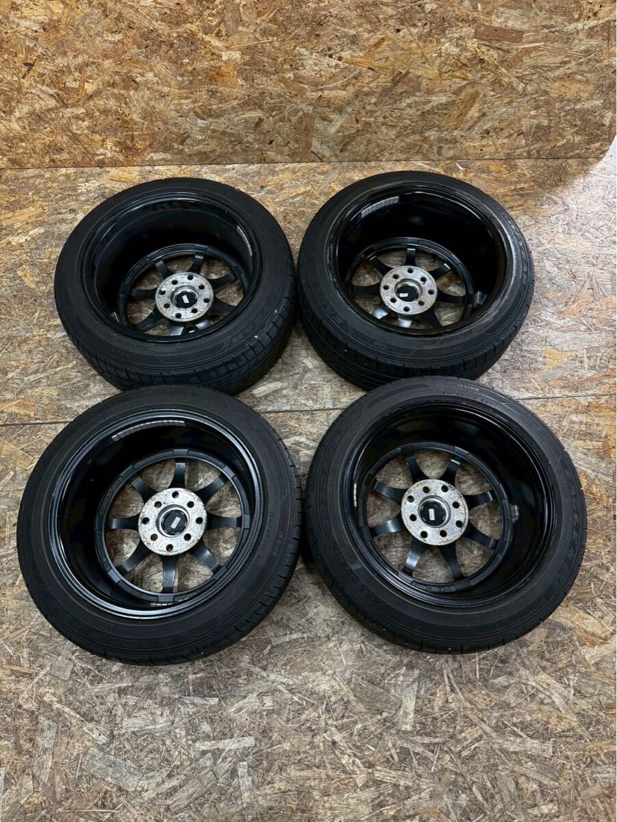 希少！】HLK 03 15インチ 8J＋25 PCD100 4穴 4H 深リム CE28 シビック
